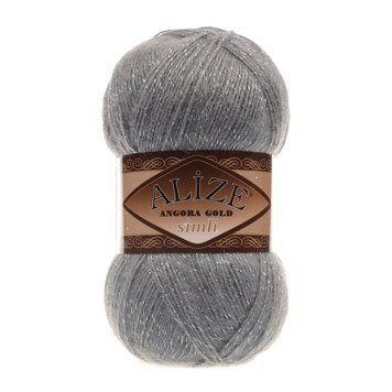 ANGORA GOLD SİMLİ 87 - вуглецю сірий 107 фото