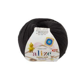 COTTON GOLD HOBBY NEW 60 - чорний 305 фото